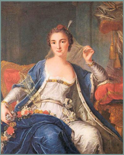 Portrait présumé de Mademoiselle Sallé par Loius-Michel Van Loo, 1737 (Tours,musée des Beaux-Arts)