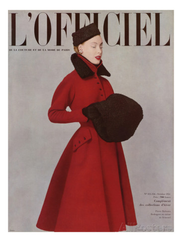 1951- Pierre Balmain Redingote en Ratin de Rémond